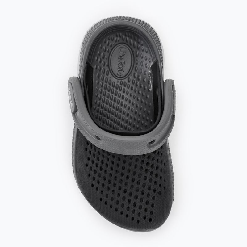 Crocs LiteRide 360 black/slate grey children's slides 6