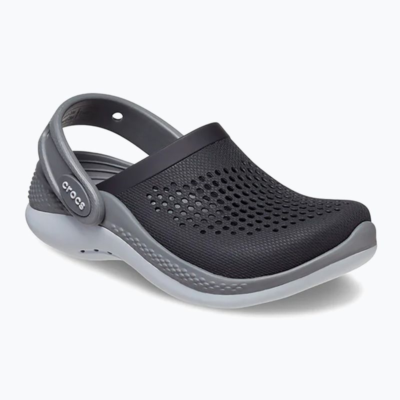 Crocs LiteRide 360 black/slate grey children's slides 9