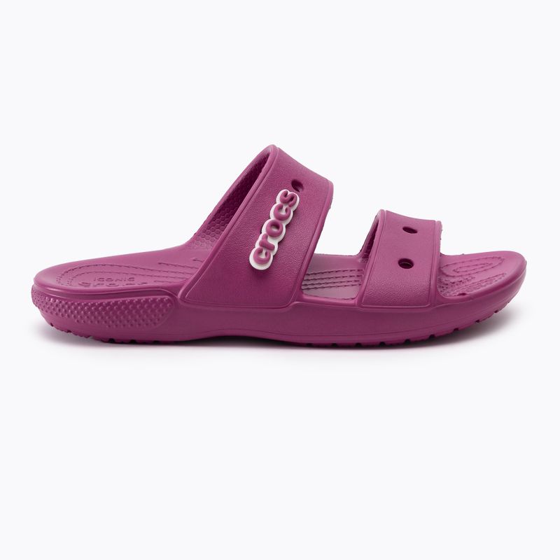 Women's Crocs Classic Sandal fuschia fun slides 2