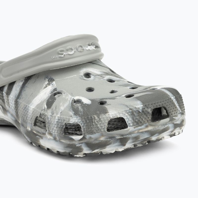 Crocs Classic Marbled Clog flip-flops light grey/multi 8