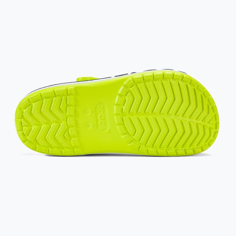 Crocs Bayaband Clog lime punch/navy slides 5