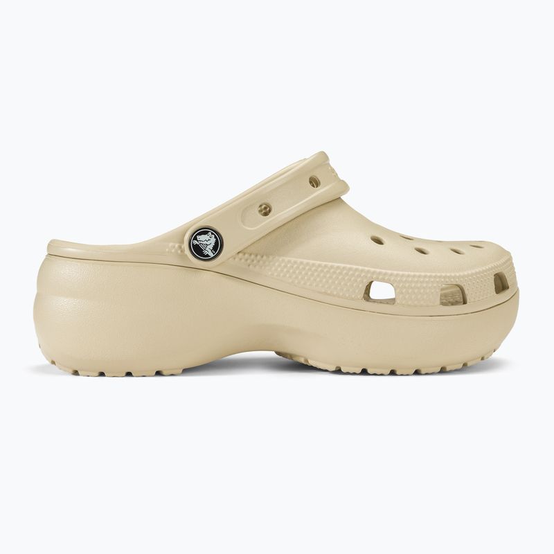 Women's Crocs Classic Platform Clog bone slides 3