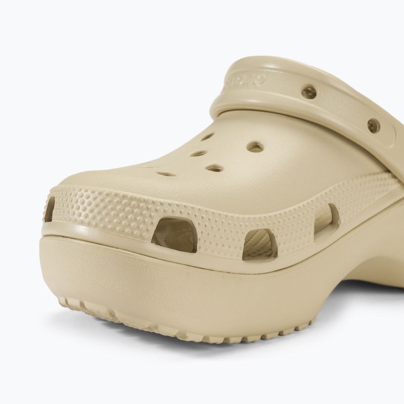 Women's Crocs Classic Platform Clog bone slides 8