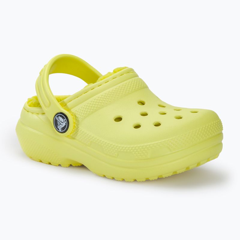 Crocs Classic Lined sulphur children's slides 2