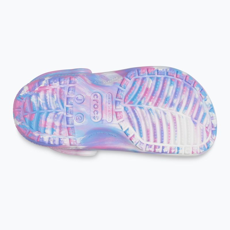 Crocs Classic Marbled Clog K children's flip-flops in colour 207464-102 15