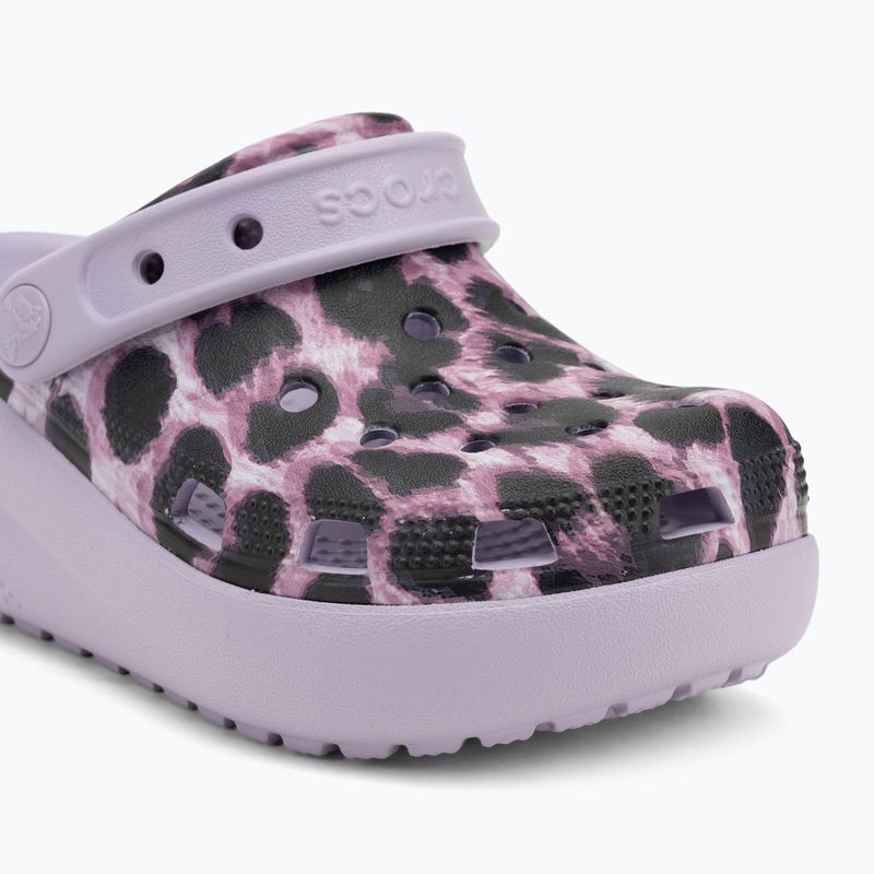Crocs Cls Animal Cutie Clog Kids leopard flip flops 8