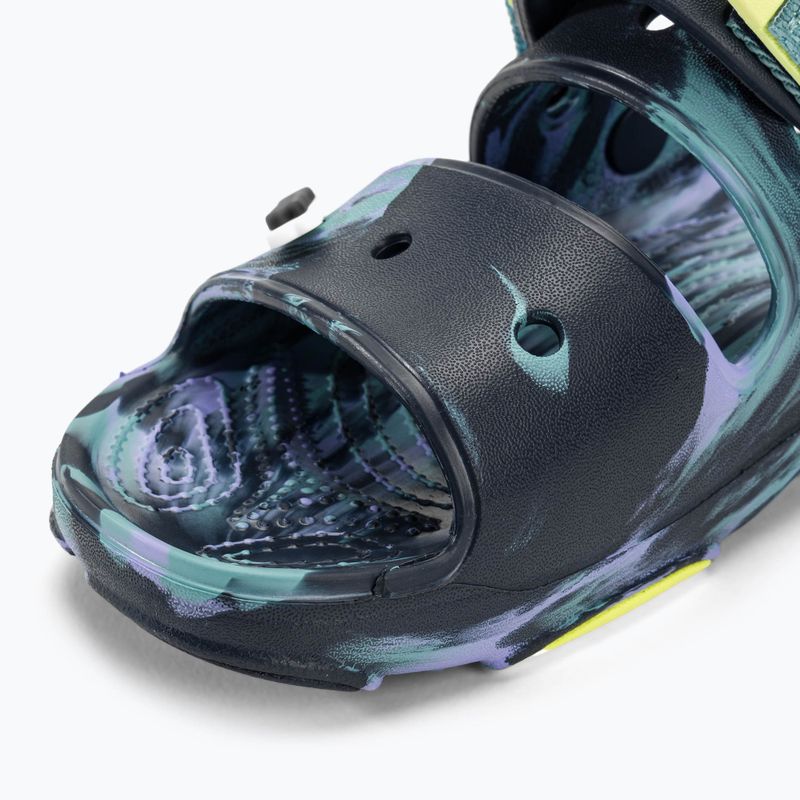 Crocs All Terrain Marbled navy/multi sandals 8