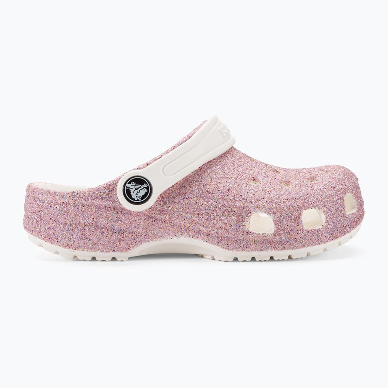 Crocs Classic Glitter Clog white/rainbow children's flip-flops 3