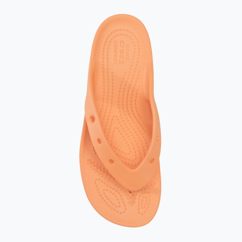 Women's Crocs Classic Platform papaya flip flops 5