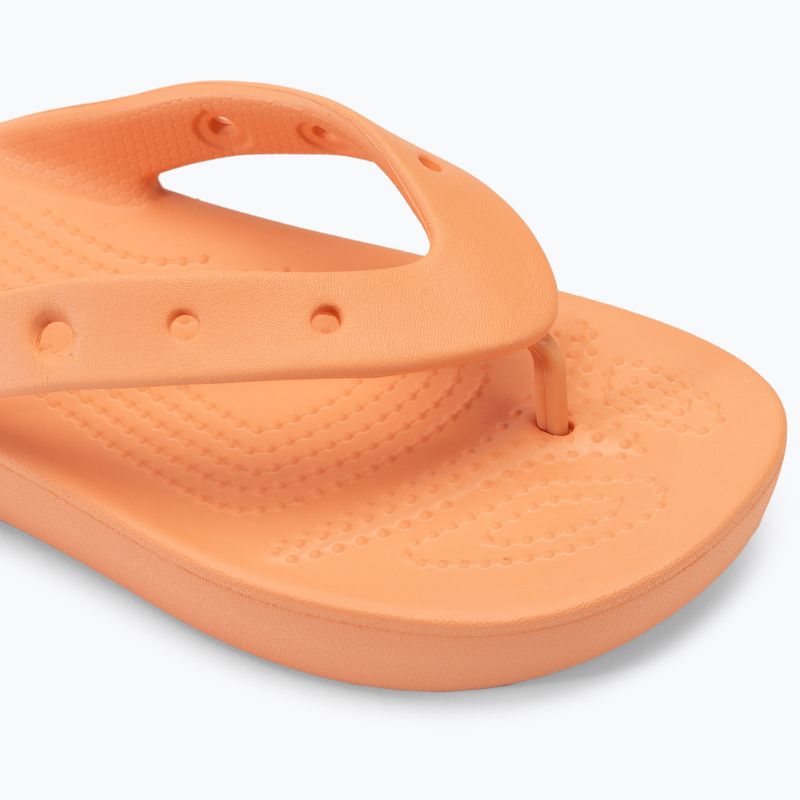 Women's Crocs Classic Platform papaya flip flops 7