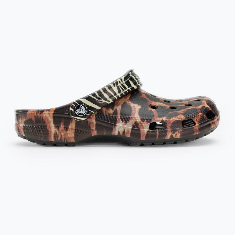 Crocs Classic Animal Remix black/multi animal slides 3