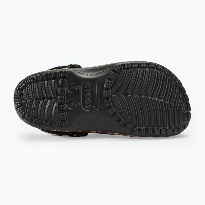 Crocs Classic Animal Remix black/multi animal slides 5