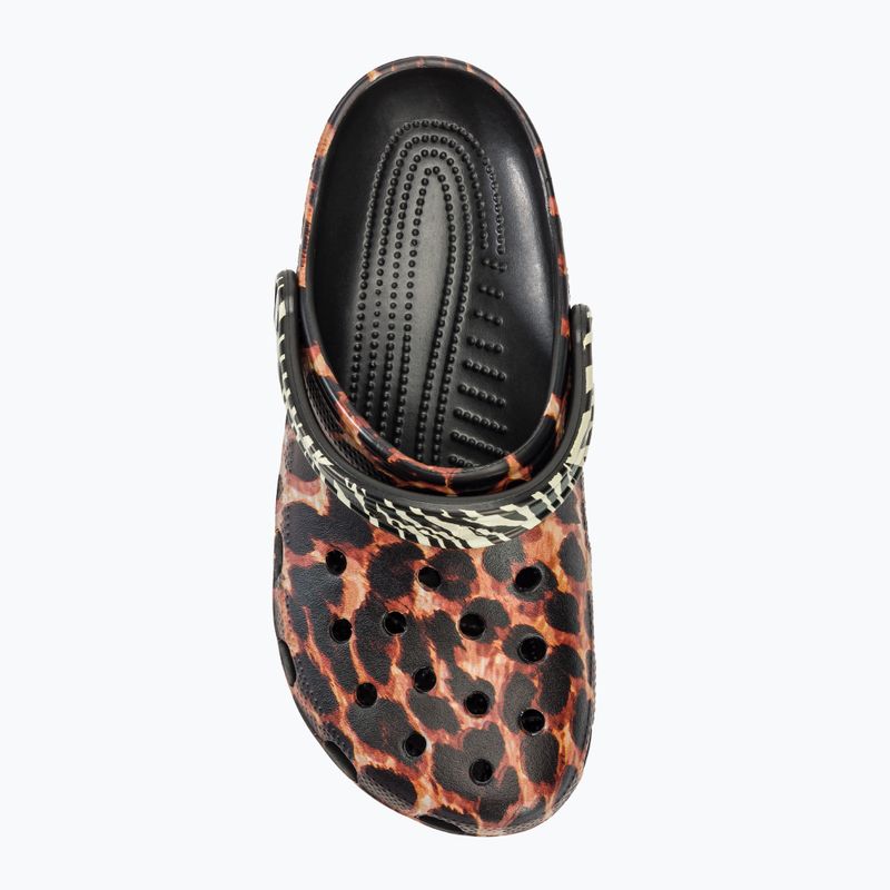 Crocs Classic Animal Remix black/multi animal slides 6