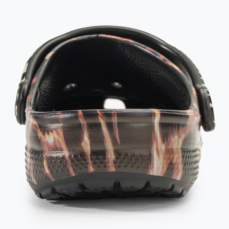 Crocs Classic Animal Remix black/multi animal slides 7