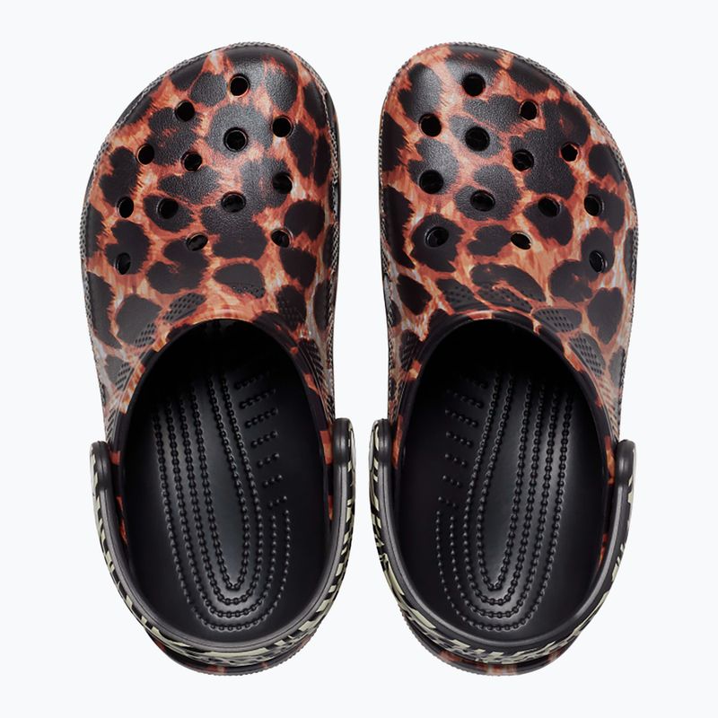 Crocs Classic Animal Remix black/multi animal slides 12