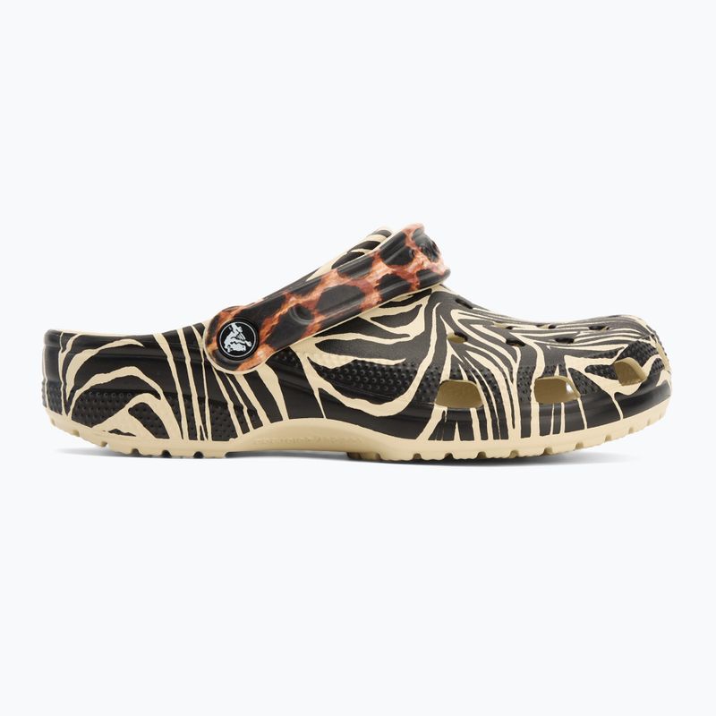 Crocs Classic Animal Remix bone/multi animal flip-flops 3