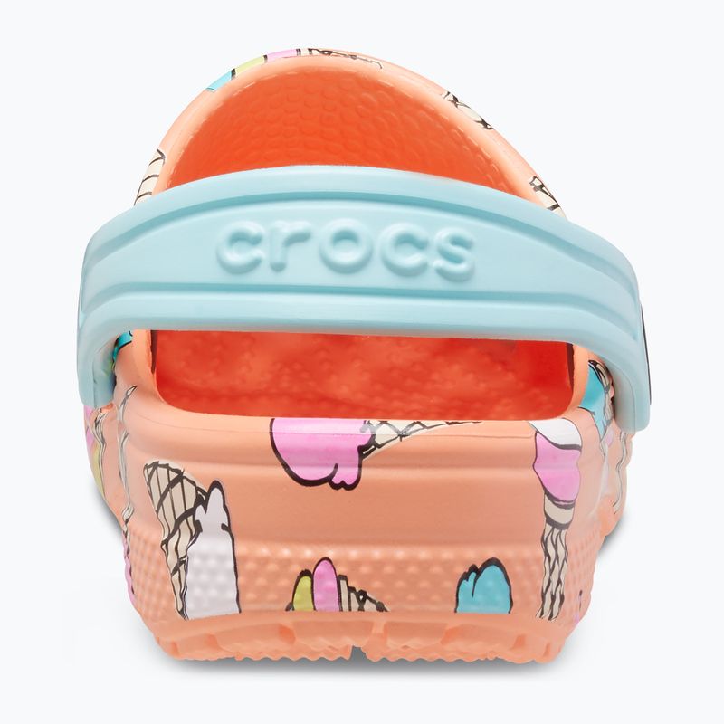 Children's Crocs Classic Pool Party Clog T orange 207846-83E flip flops 14