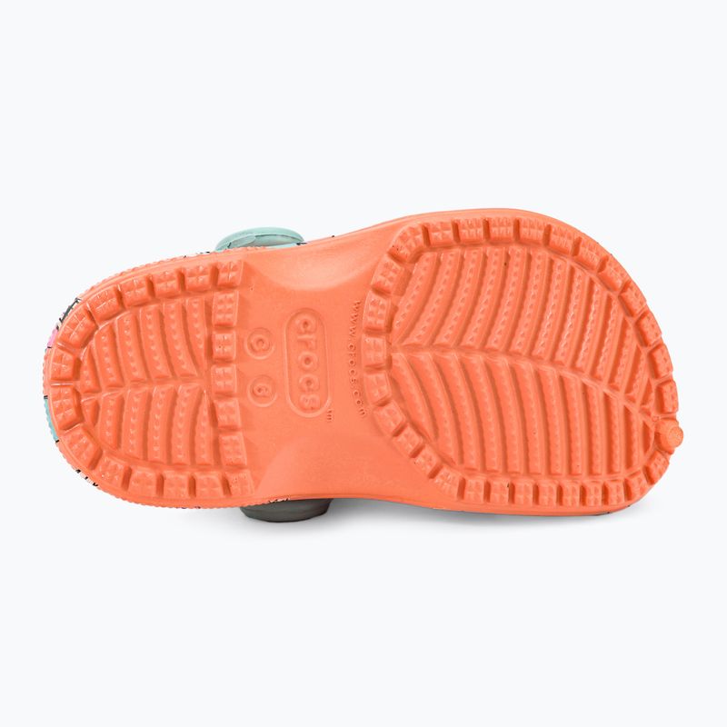 Children's Crocs Classic Pool Party Clog T orange 207846-83E flip flops 6