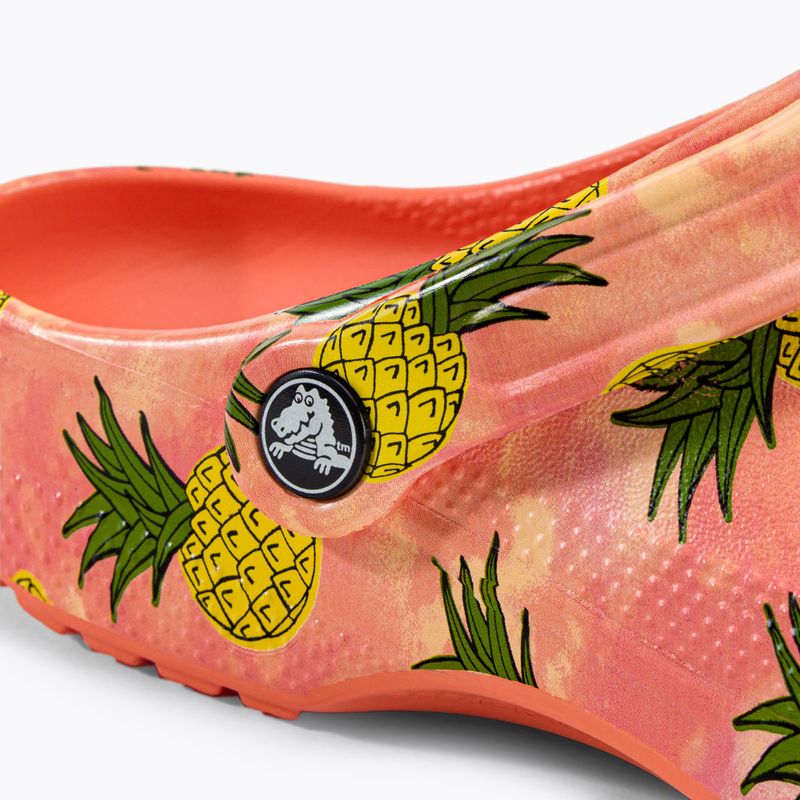 Crocs Classic Retro Resort Clog orange 207849-83F flip flops 9