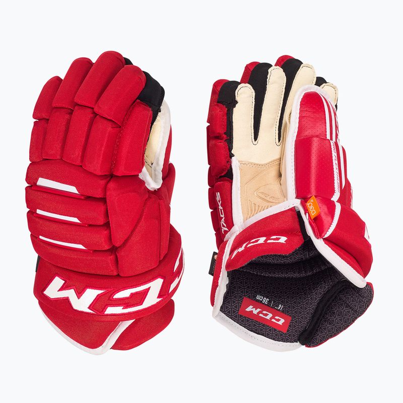 CCM Tacks 4R Pro2 SR hockey gloves red