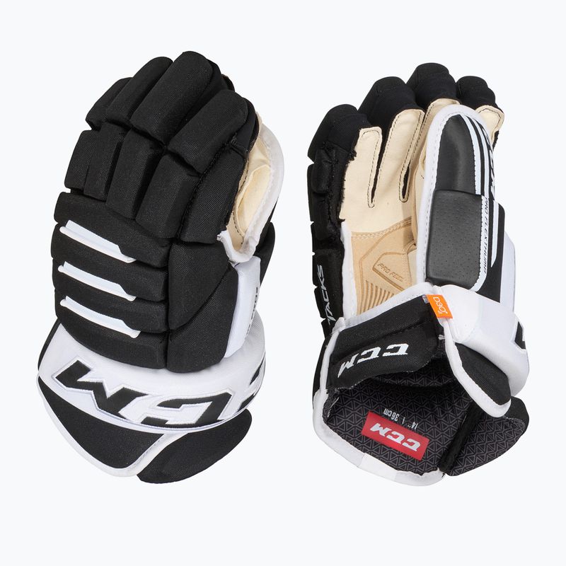 CCM Tacks 4R Pro2 SR black/white hockey gloves
