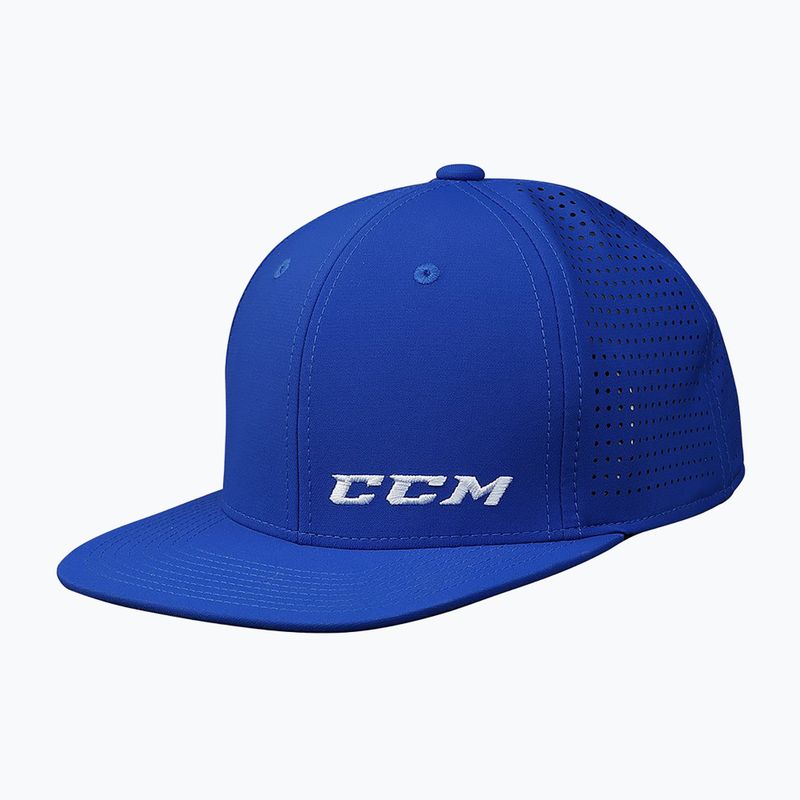 Children's CCM Small Logo Flat Brim YTH royal baseball cap