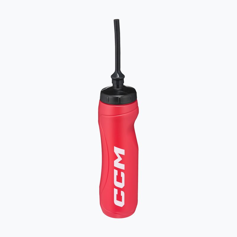 Water bottle with straw CCM 900 ml red 2