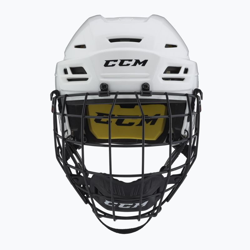 CCM Tacks 210 Combo white hockey helmet 2