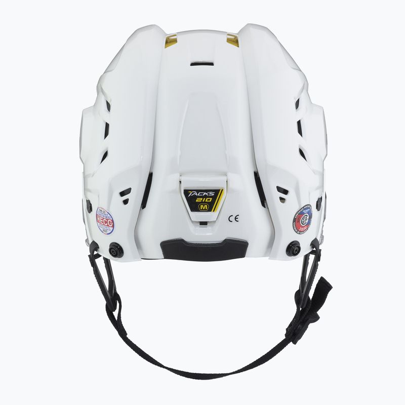 CCM Tacks 210 Combo white hockey helmet 4
