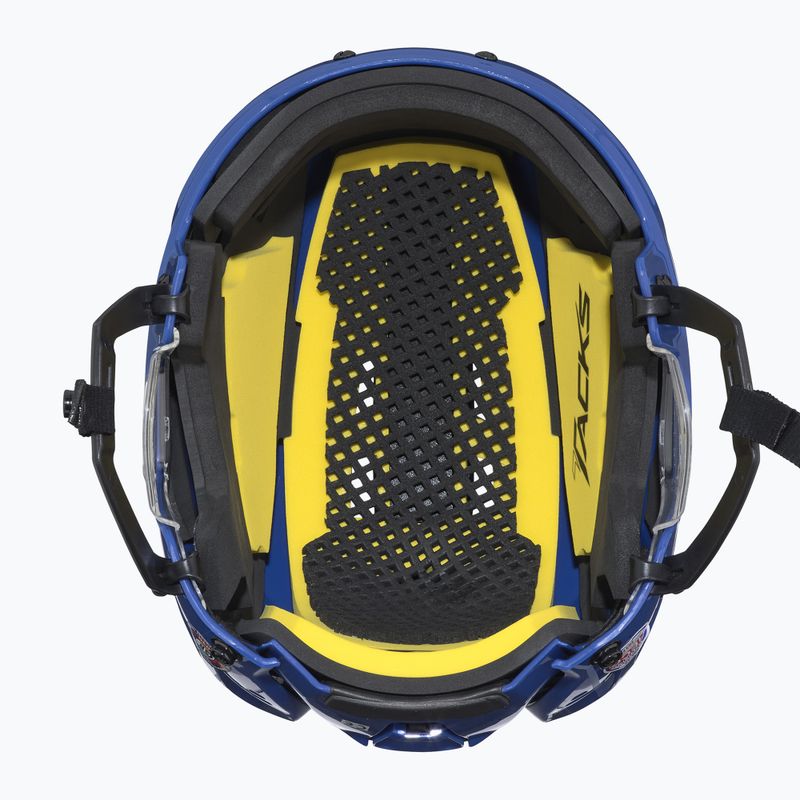CCM Super Tacks X royal hockey helmet 5