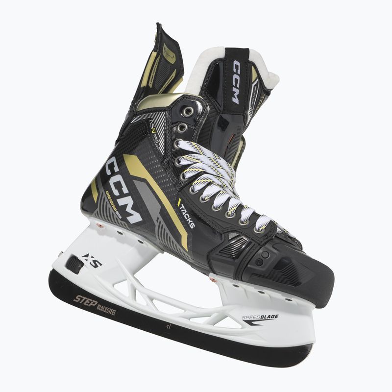 Men's CCM Tacks AS-V Pro SR Tapered hockey skates black 2