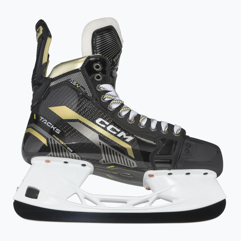 Men's CCM Tacks AS-V Pro SR Tapered hockey skates black 3