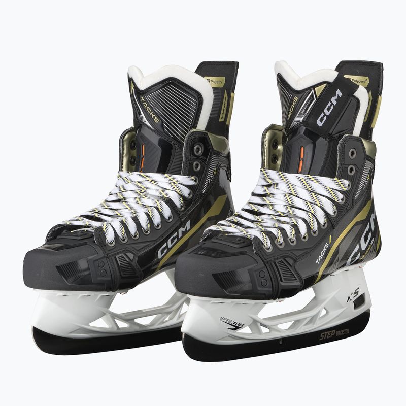 Men's CCM Tacks AS-V Pro SR Tapered hockey skates black 4