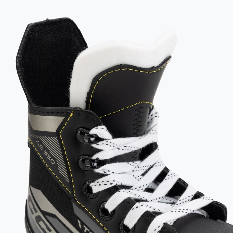 CCM Tacks AS-550 YTH black children's hockey skates 5