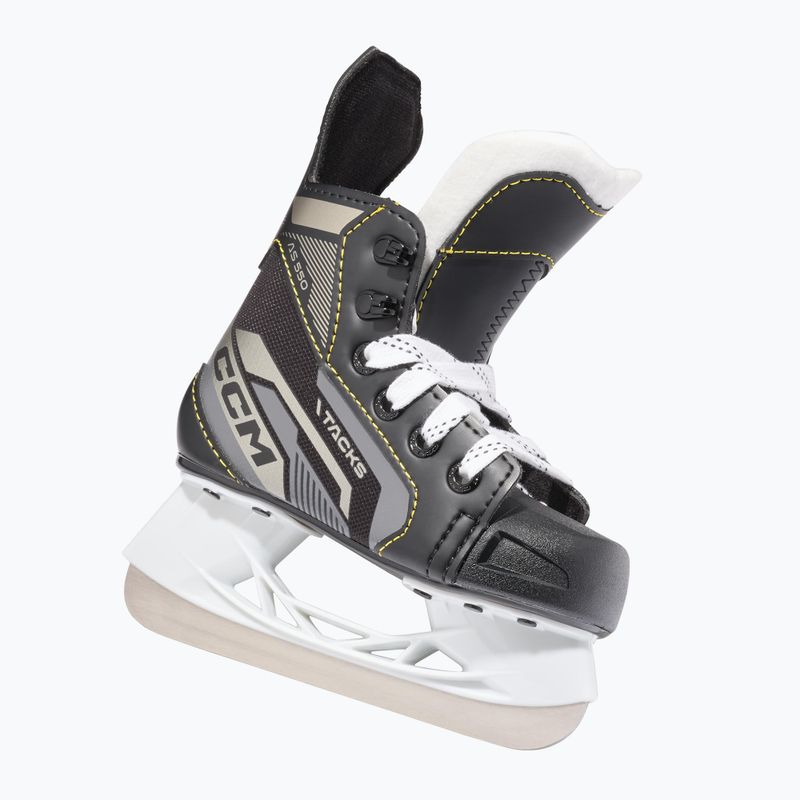 CCM Tacks AS-550 YTH black children's hockey skates 2