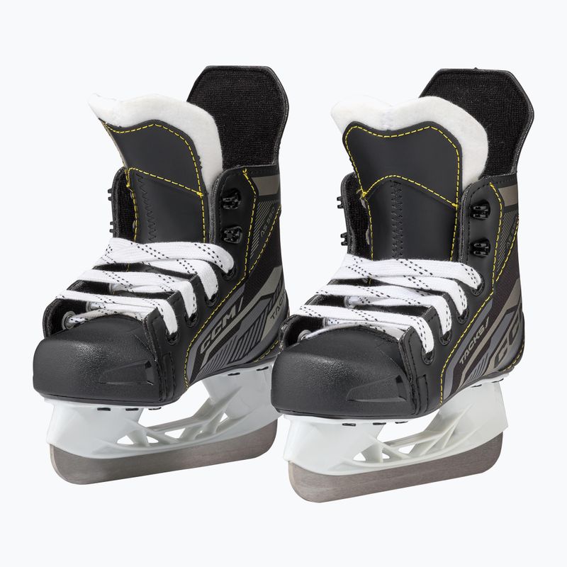 CCM Tacks AS-550 YTH black children's hockey skates 4