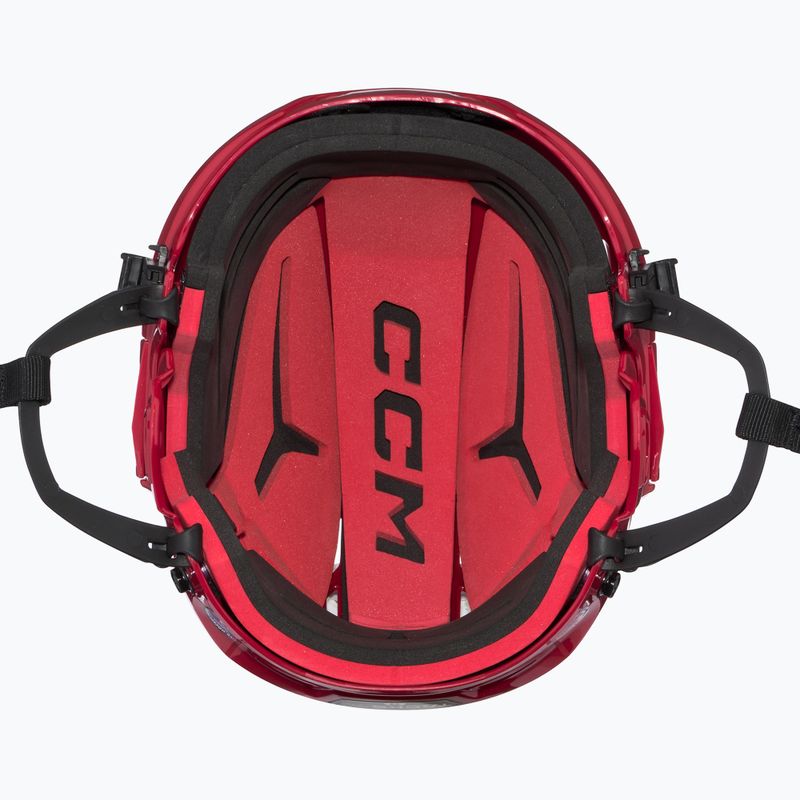 CCM Tacks 70 Combo hockey helmet red 5