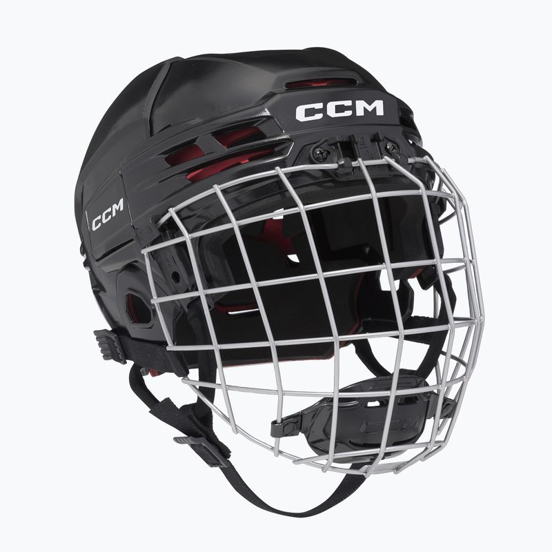 Children's hockey helmet CCM Tacks 70 Combo JR Black
