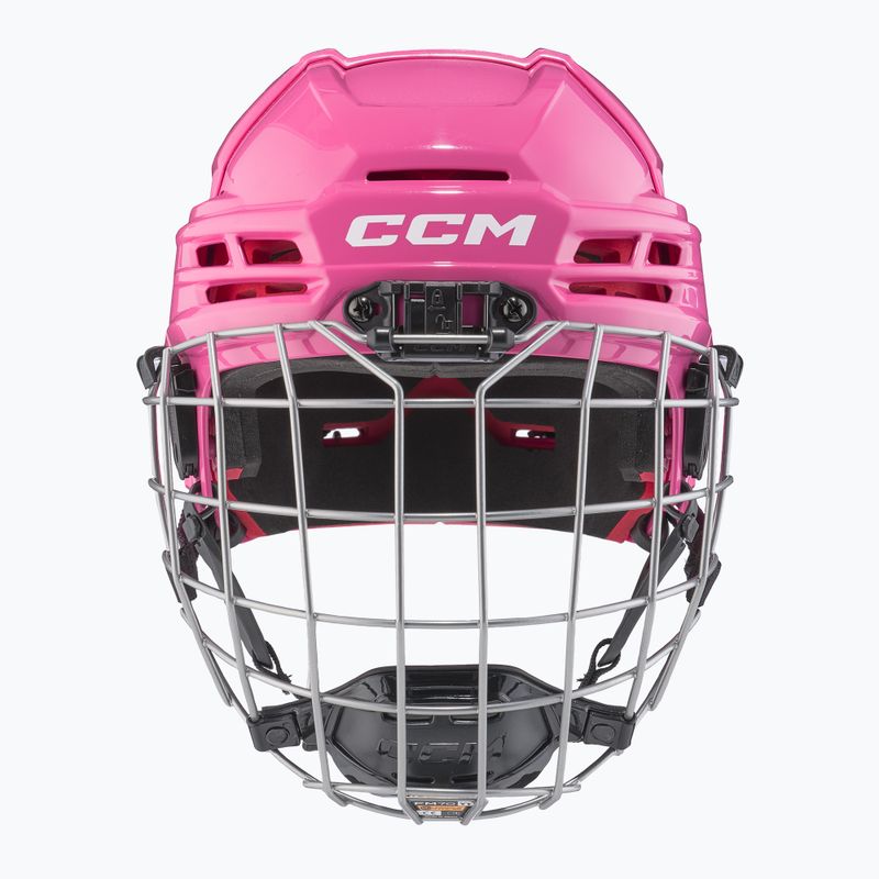 Children's hockey helmet CCM Tacks 70 Combo JR pink 3