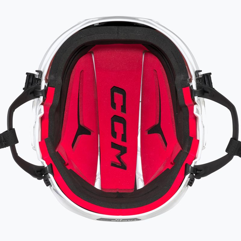 CCM Tacks 70 Combo junior hockey helmet white 4109872 12