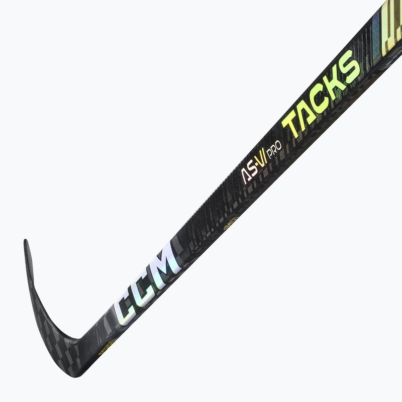 CCM Tacks As-VI Pro JR children's hockey stick black 3