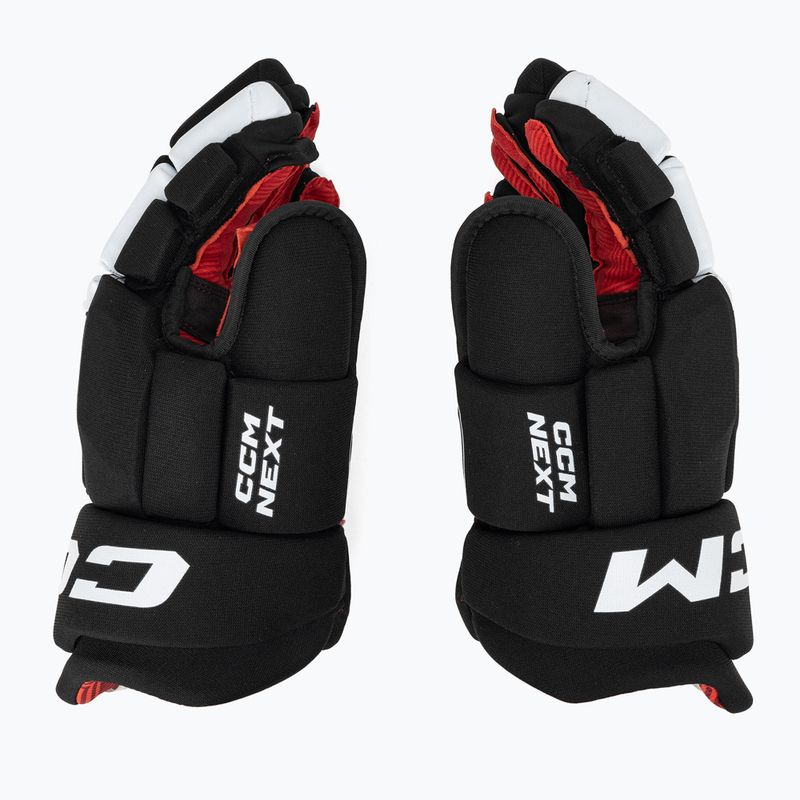 CCM Next SR hockey gloves black/white 3