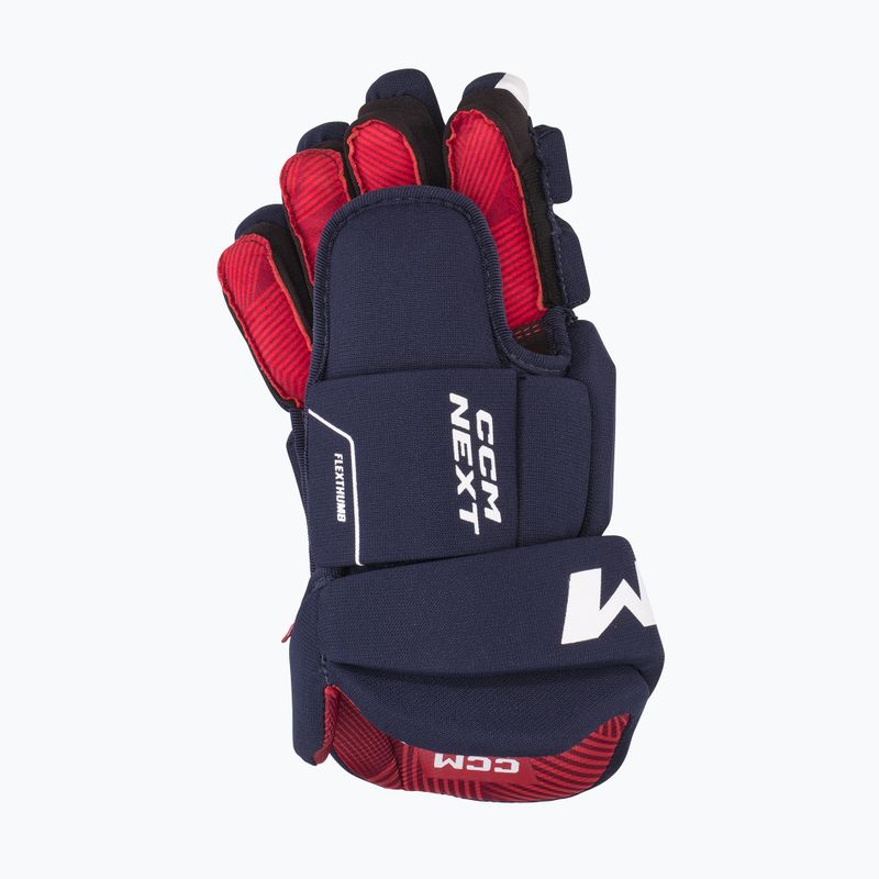 Children's hockey gloves CCM Next JR navy/white 3