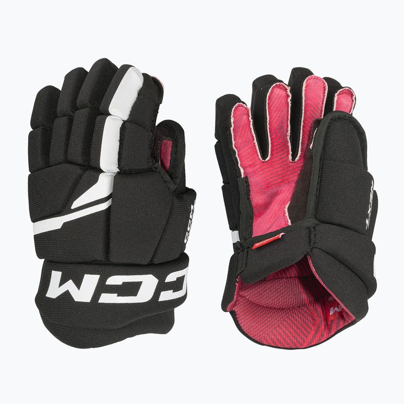 CCM Next YTH children's hockey gloves black/white