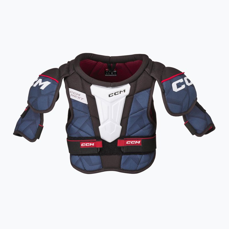 Children's hockey shoulder pads CCM Next JR navy/white