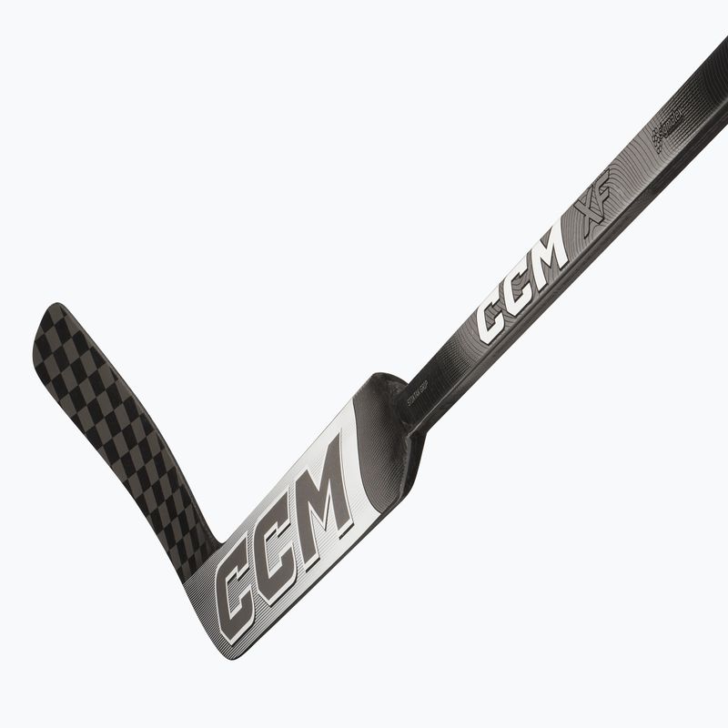 Hockey stick bramkarski dziecięcy CCM XF INT white/grey 3
