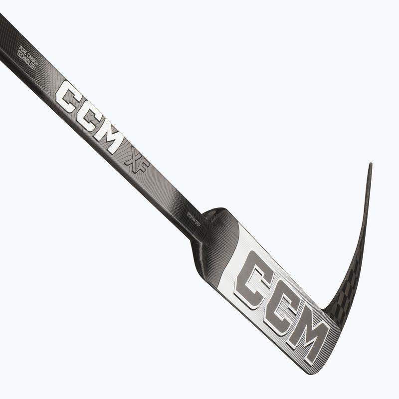 Hockey stick bramkarski dziecięcy CCM XF INT white/grey 4