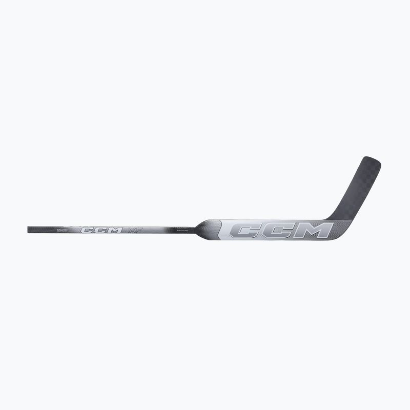 Hockey stick bramkarski dziecięcy CCM XF INT white/grey 5