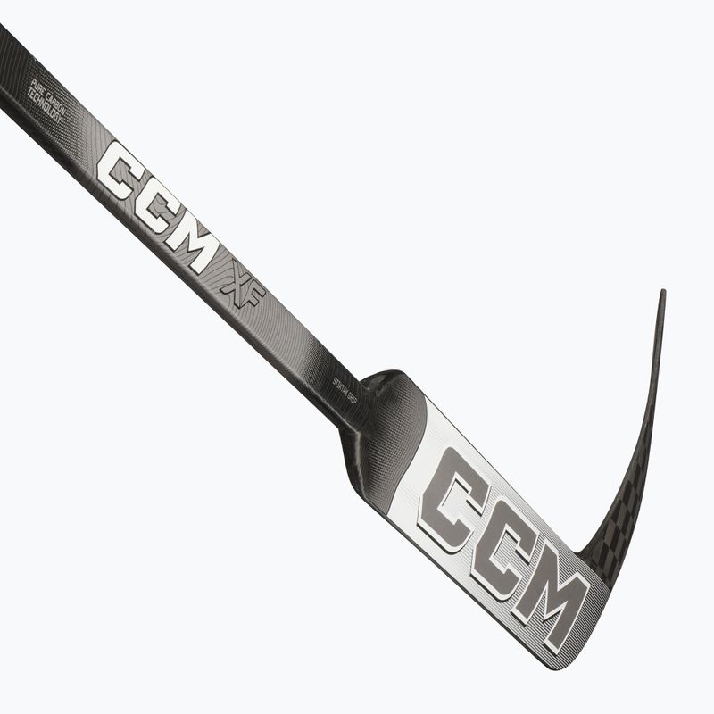 Hockey stick bramkarski dziecięcy CCM XF JR white/grey 4