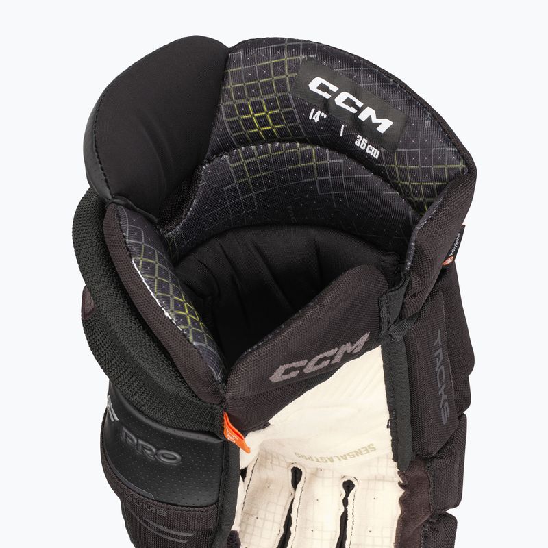 CCM Tacks XF Pro SR hockey gloves black/grey 3